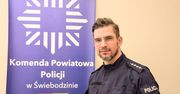 Policjant ze Świebodzina wskoczył do lodowatej wody. Uratował kobietę