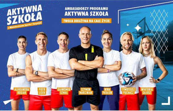 Szymon Marciniak i inne gwiazdy sportu promują aktywność fizyczną w szkołach