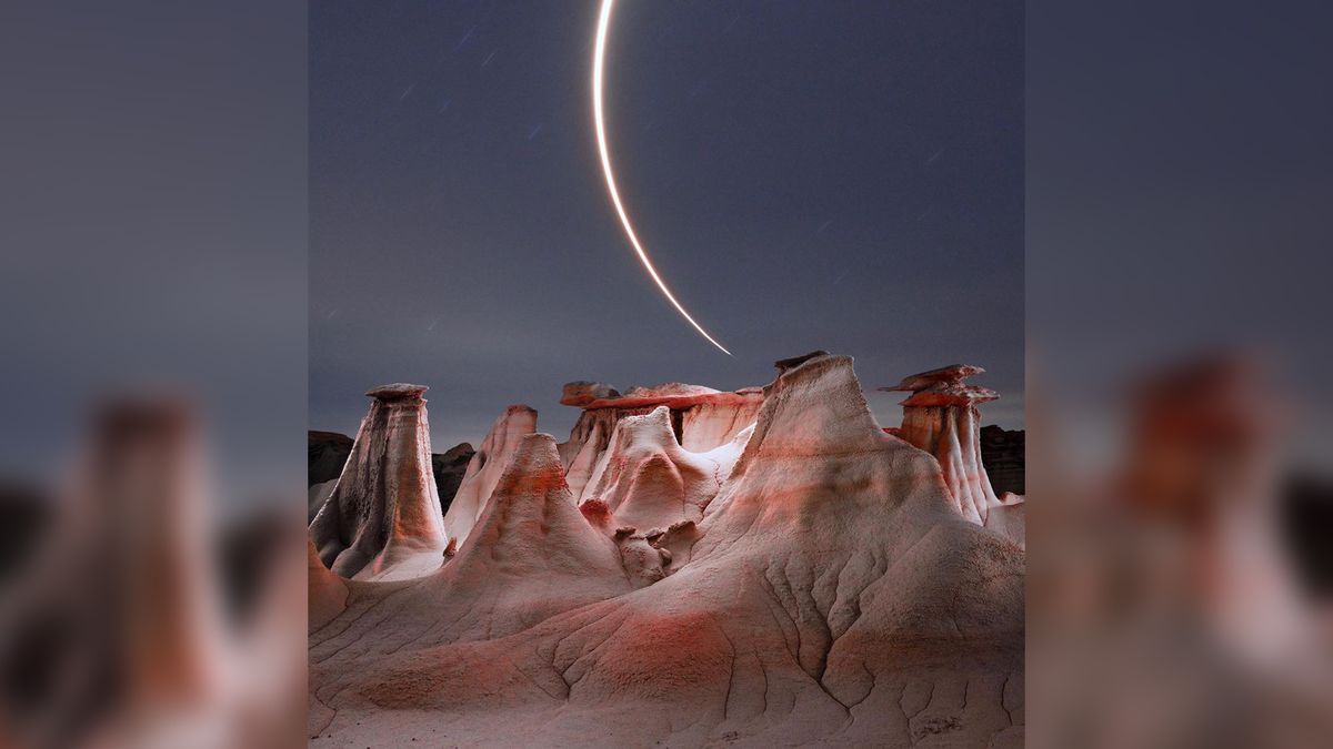 Nocne krajobrazy z niesamowitym światłem to zasługa drona 1