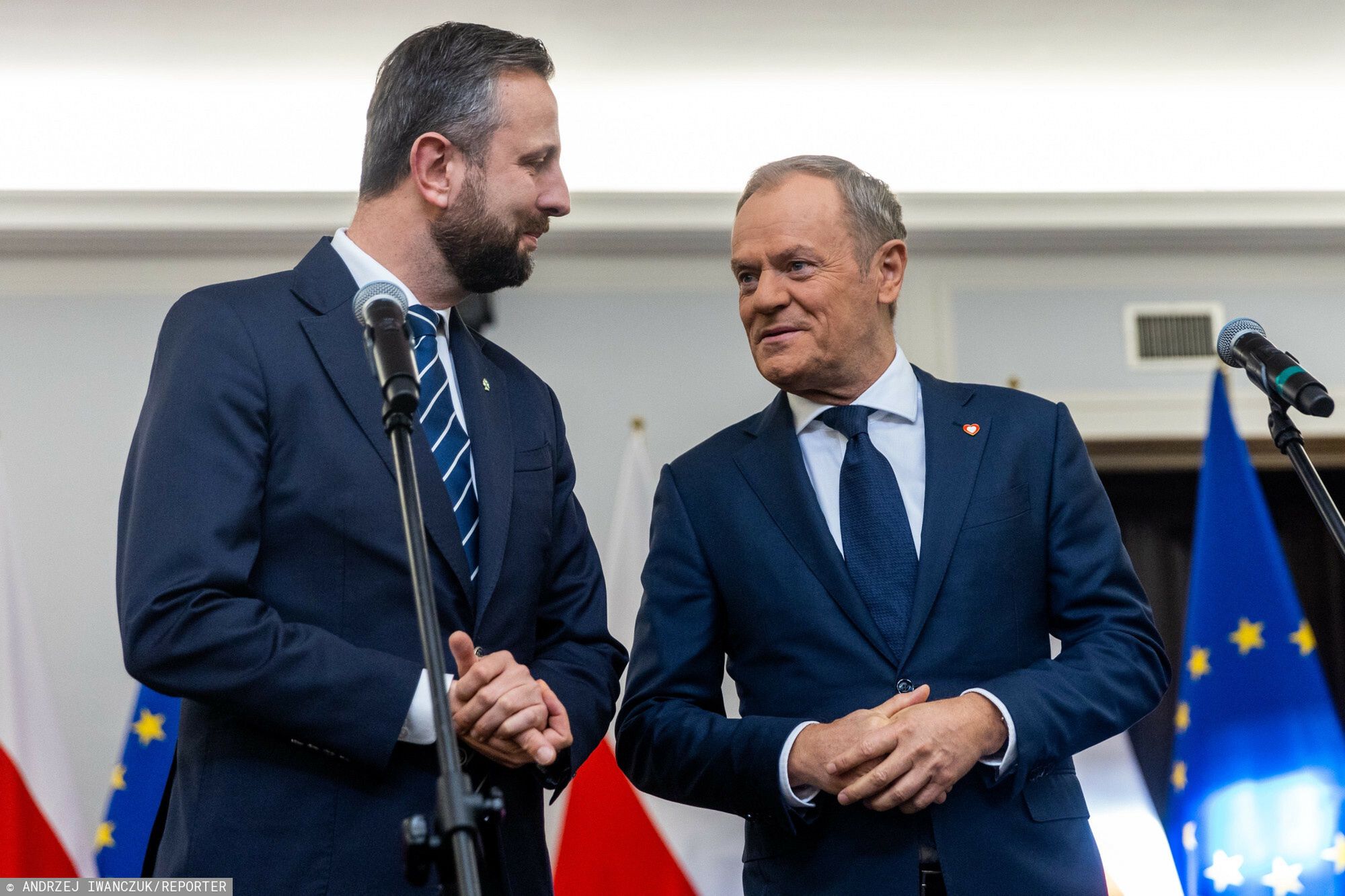 Donald Tusk (z prawej) i Władysław Kosiniak-Kamysz (z lewej)