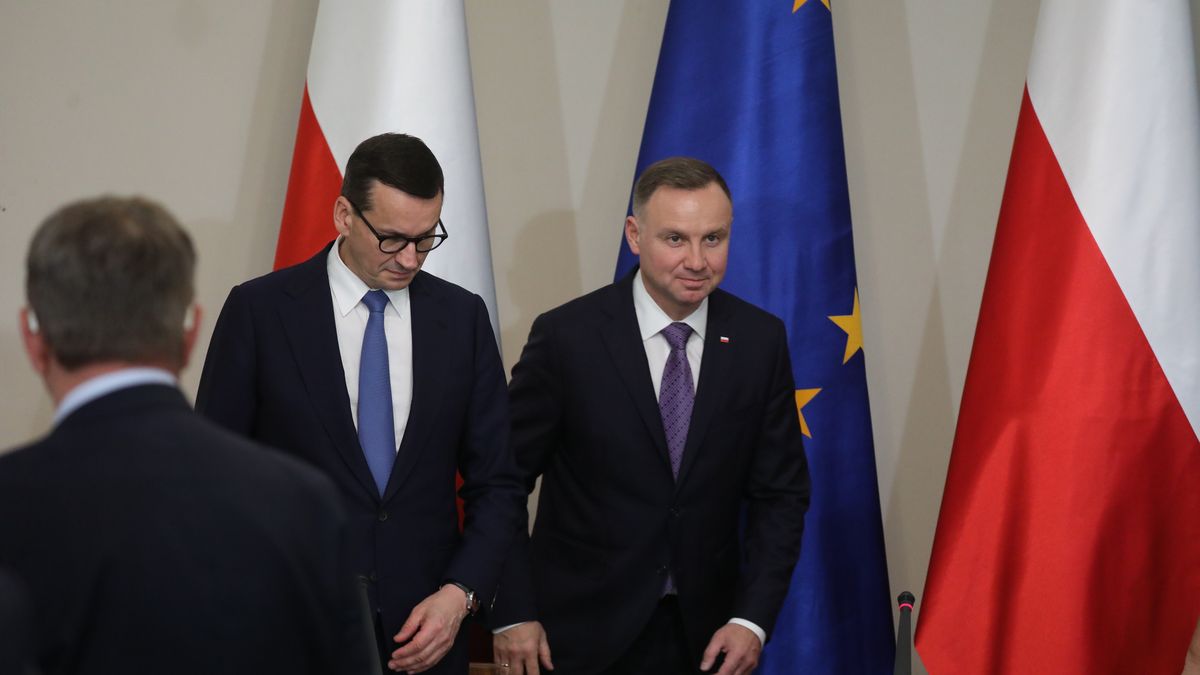 Na zdjęciu Mateusz Morawiecki i Andrzej Duda