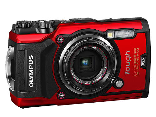 Olympus TG-5 dostępny jest w dwóch wersjach kolorystycznych - czerwonej i czarnej