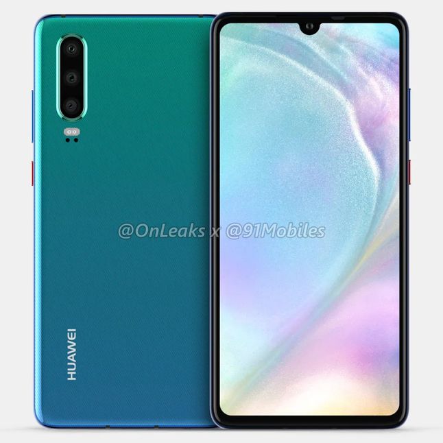 Huawei P30 - wizualizacja