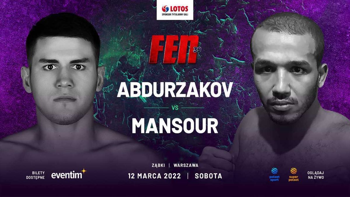 Mansur Abdurzakov (5-3, 1 KO, 3 SUB) podejmie Alaa Manssoura (10-3, 6 KO, 1 SUB) na gali FEN 39