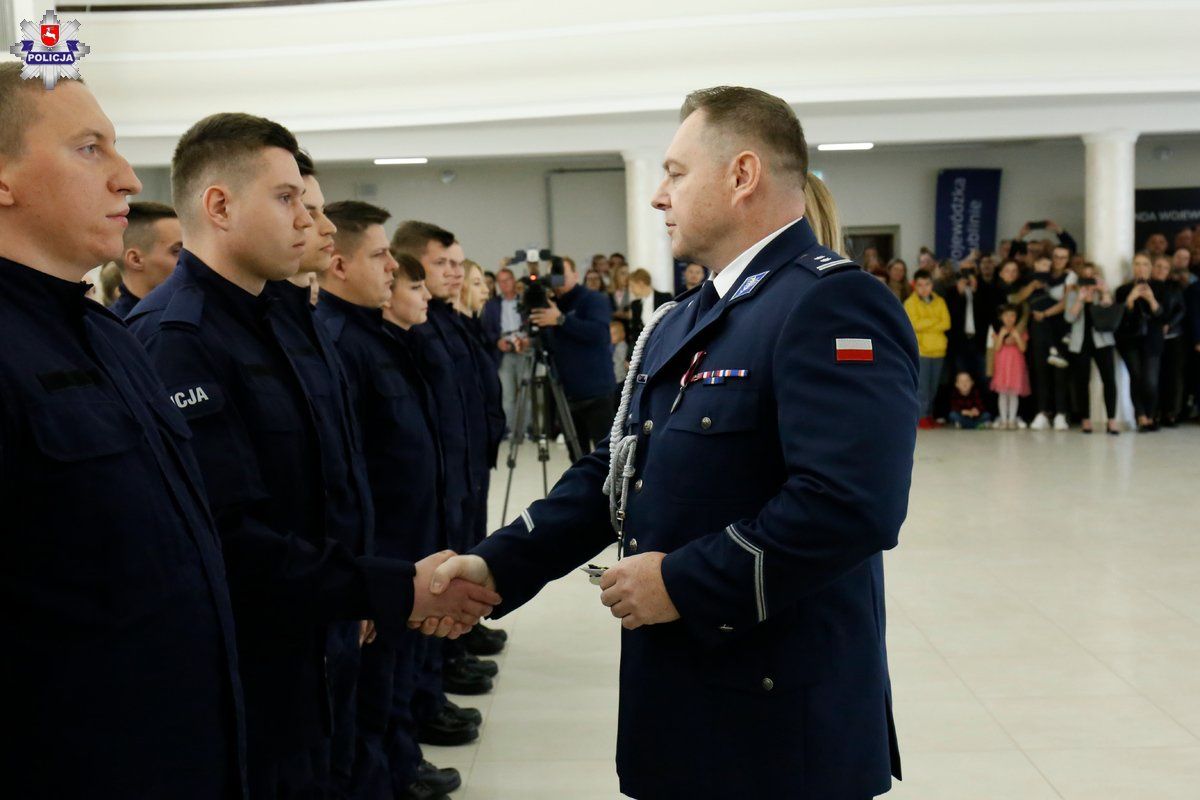 Ślubowanie nowych policjantów w Lublinie - maj 2025