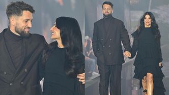 Luka i jego mama zadebiutowali na wybiegu. Edyta Jankiewicz zachwyciła w czarnej kreacji