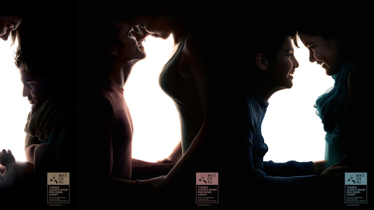 Kształty ukryte na portretach to świetna kampania promująca adopcję zwierząt 1
