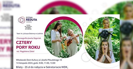 Spektakl dla dzieci „Cztery pory roku” – magiczna podróż po świecie przyrody