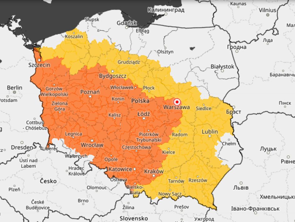 Ostrzeżenia przed upałami dla większości województw