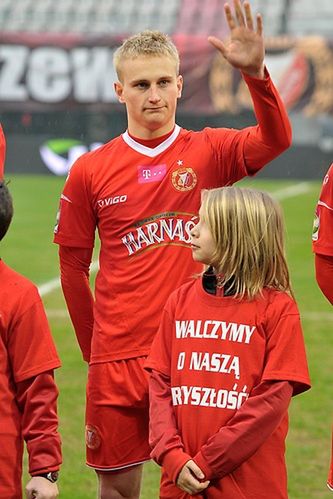 Bartłomiej Pawłowski w meczu z Piastem Gliwice zdobył swoją czwartą bramkę w rundzie wiosennej (fot. RTS Widzew Łódź - Widzew.pl)