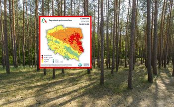 Potężne zagrożenie pożarowe. IMGW ostrzega