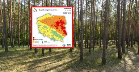 Potężne zagrożenie pożarowe. IMGW ostrzega