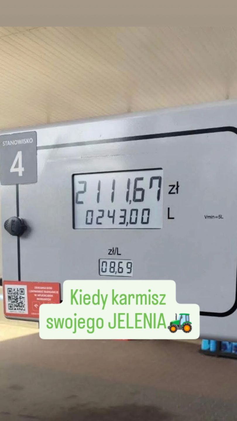 Łukasz Sędrowski pokazał, ile zapłacił za olej napędowy