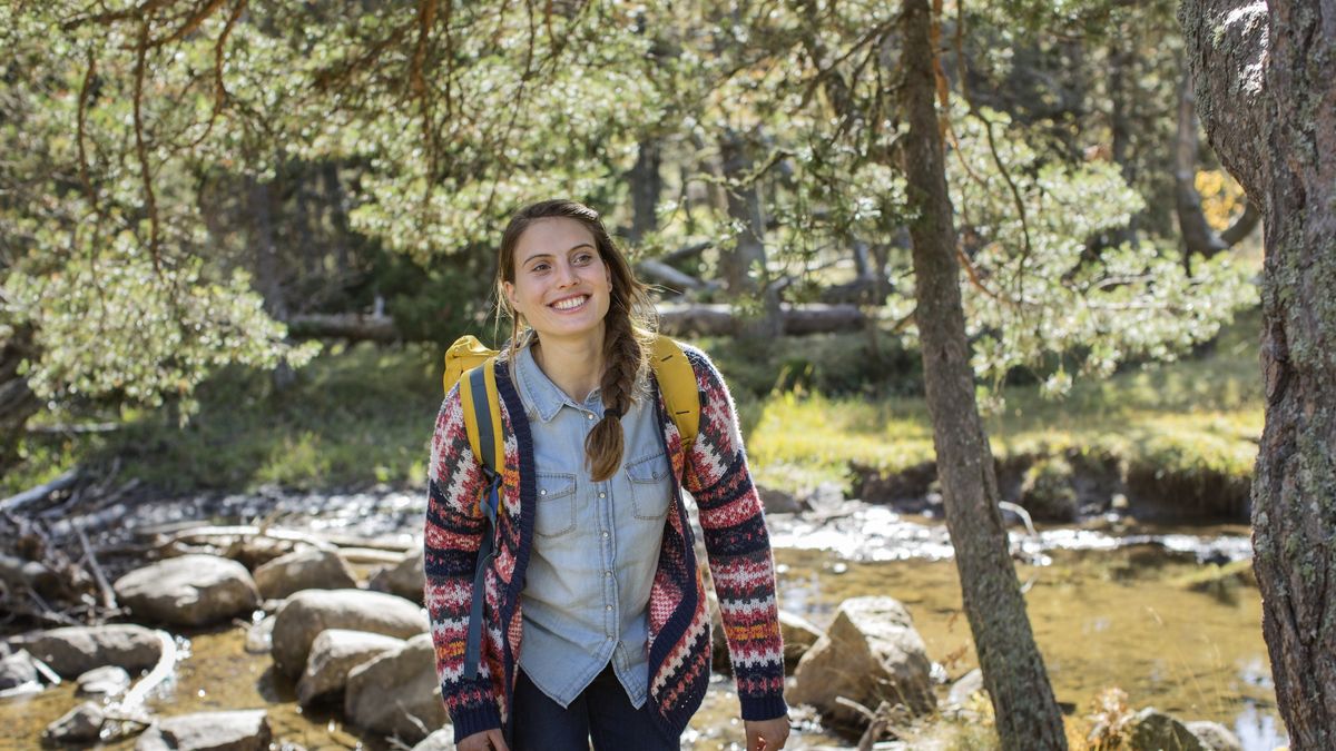 Happy female hiker walking in forest
Happy young female hiker walking in forest
Morsa Images
Leisure Activity, Lifestyles, Nature, Travel, Happiness