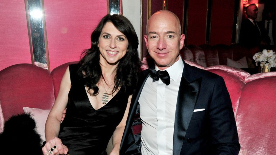 MacKenzie Scott i Jeff Bezos.