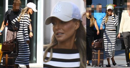 Stylowa Małgorzata Rozenek-Majdan taszczy walizkę Louis Vuitton w Sopocie. Towarzyszyła jej cała świta pomagierów