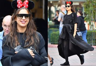 Ciężarna Irina Shayk ZASŁANIA BRZUSZEK w Disneylandzie (ZDJĘCIA)