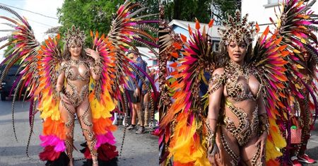 Rihanna w odważnym stroju prezentuje swoje wdzięki na festiwalu na Barbadosie (ZDJĘCIA)