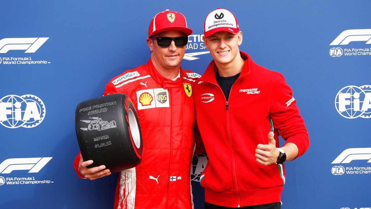 Kimi Raikkonen i Mick Schumacher (po prawej)