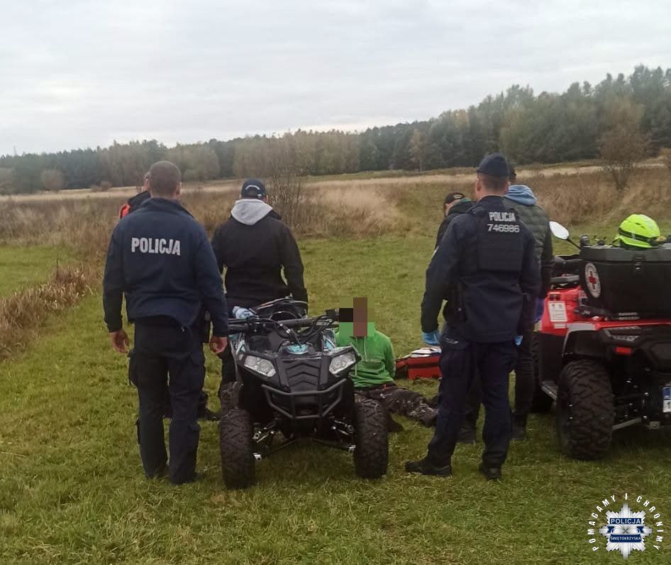 Odnaleźli zaginionego 33-latka. W poszukiwaniach pomagał policyjny śmigłowiec