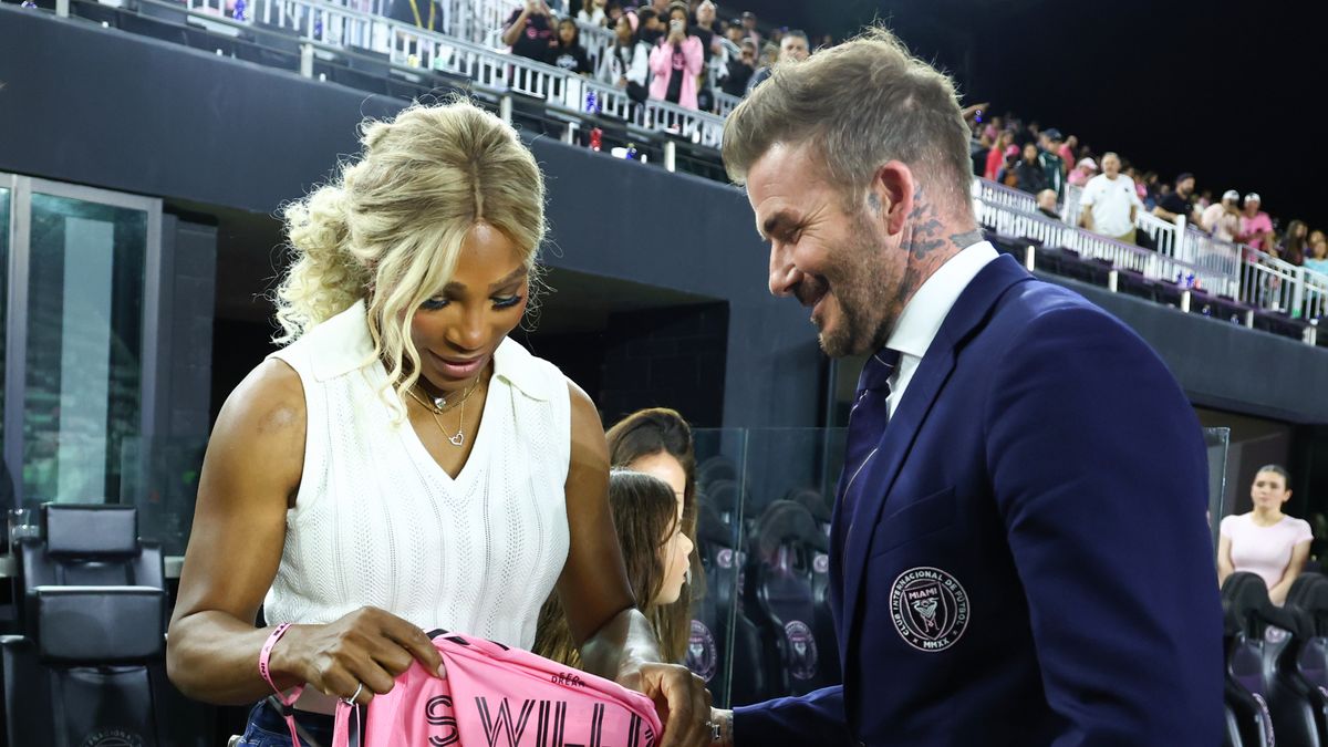 Getty Images / Megan Briggs / Na zdjęciu: Serena Williams oraz David Beckham