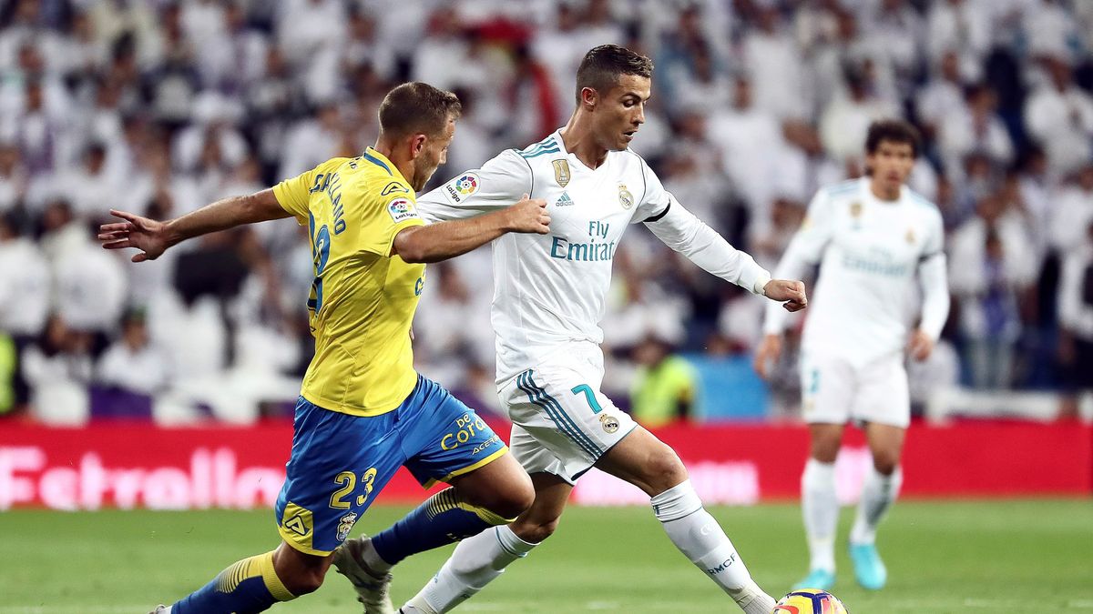 PAP/EPA / MARISCAL / Cristiano Ronaldo w meczu z Las Palmas
