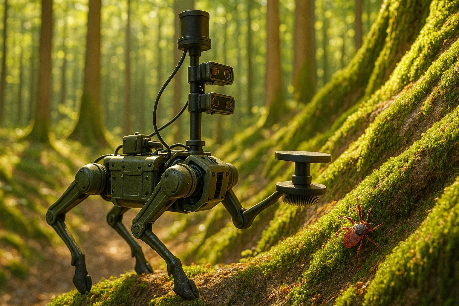 Tak mógłby wyglądać robot-leśnik tworzony przez Polaków (koncepcja wygenerowana przez ChatGPT)