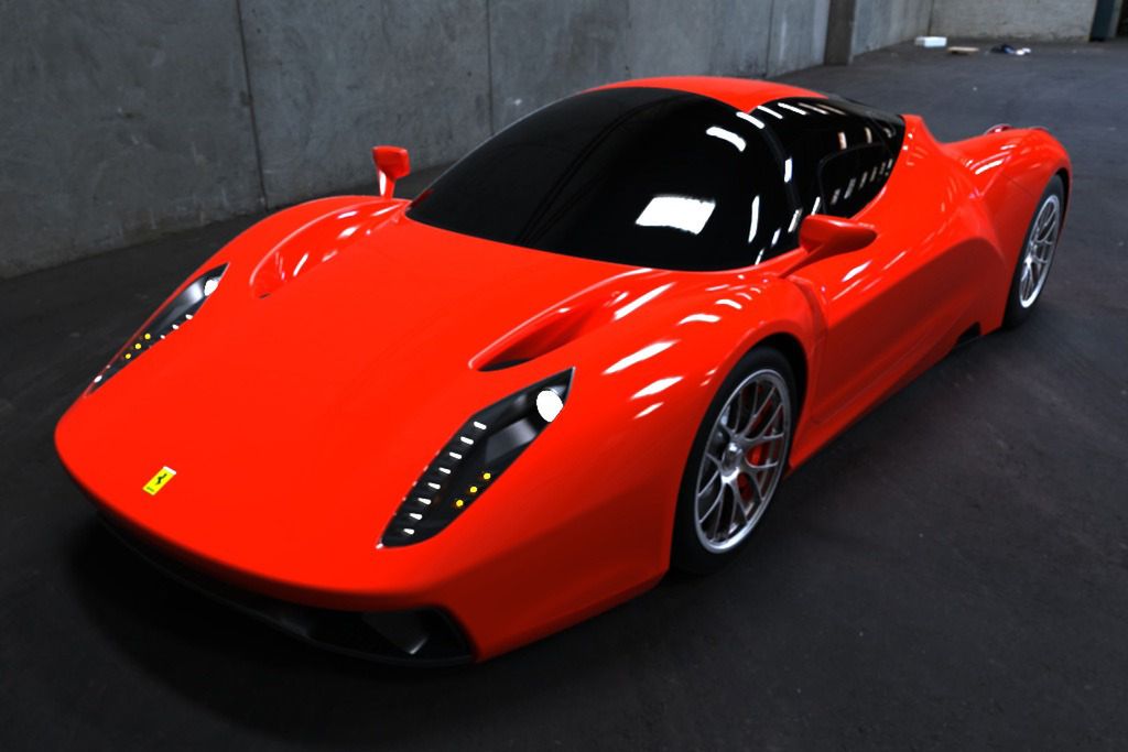Wizja następcy Ferrari Enzo (fot. Constantin-Gabriel Radu)