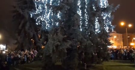 "Ale wstyd". Odpalili choinkę. Taki widok na Mazowszu