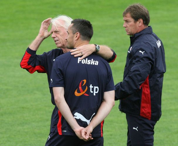 Na zdjęciu: Jan Urban, Leo Beenhakker i Marcin Wasilewski (2008)