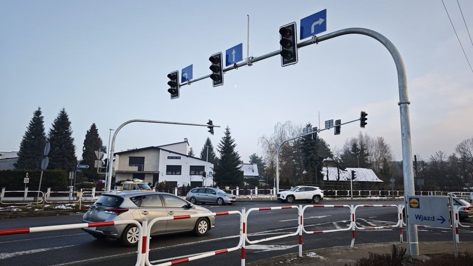 Sygnalizacja świetlna przy ul. Pogorskiej w Chrzanowie