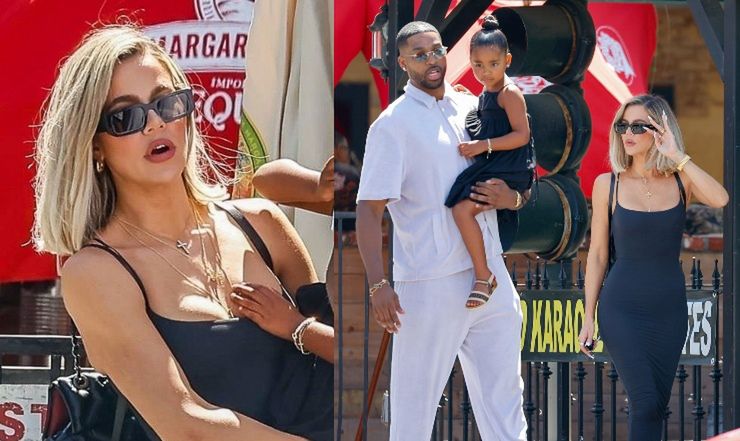 Khloe Kardashian i seryjny zdrajca Tristan Thompson "przyłapani" na NIEZRĘCZNYM spacerze (ZDJĘCIA)