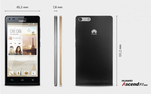 Huawei zapowiada Ascend P7 i po cichu prezentuje P7 mini 3