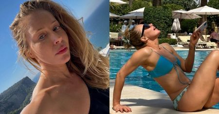 Katarzyna Warnke wygina się nad basenem i prezentuje szczupłą sylwetką (FOTO)