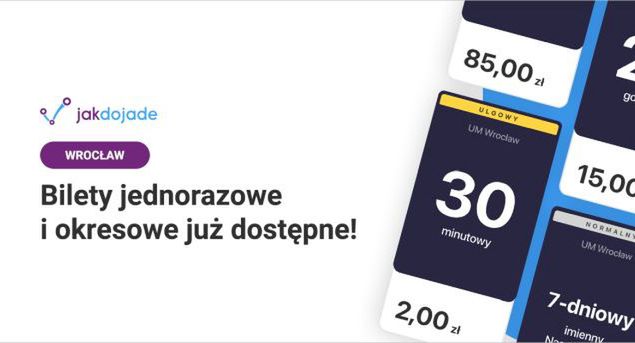 Jakdojade uruchamia sprzedaż biletów we Wrocławiu