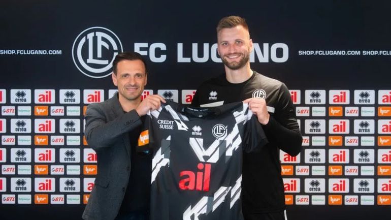 Materiały prasowe / FC Lugano / Na zdjęciu: Kacper Przybyłko