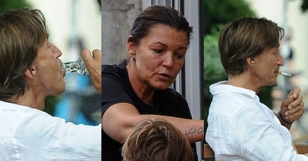 Paul Montana opróżnia szklane buteleczki na Placu Zbawiciela i popija złoty trunek z Iloną Felicjańską na balkonie (ZDJĘCIA)