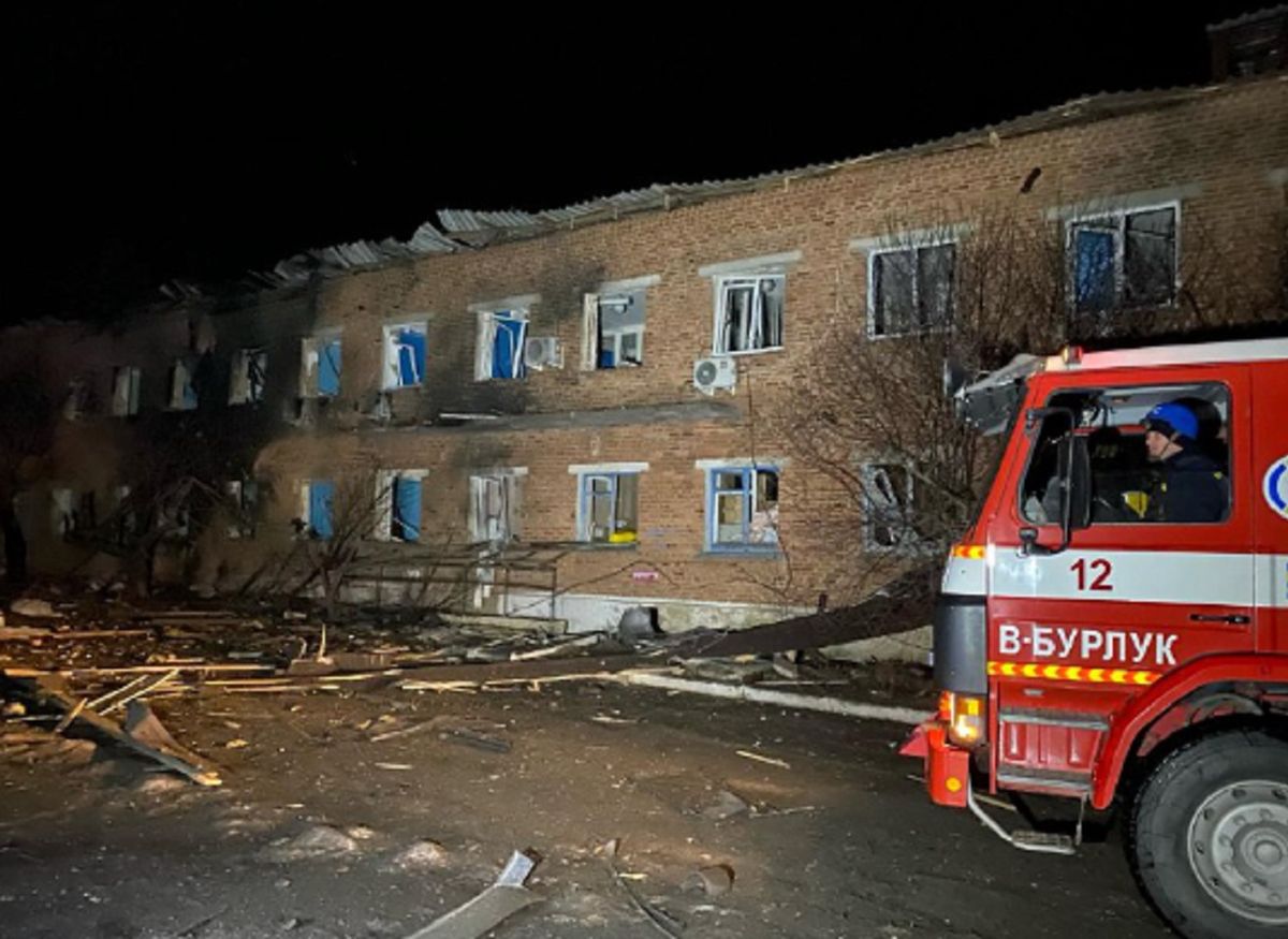 Zaatakowany szpital w obwodzie charkowskim