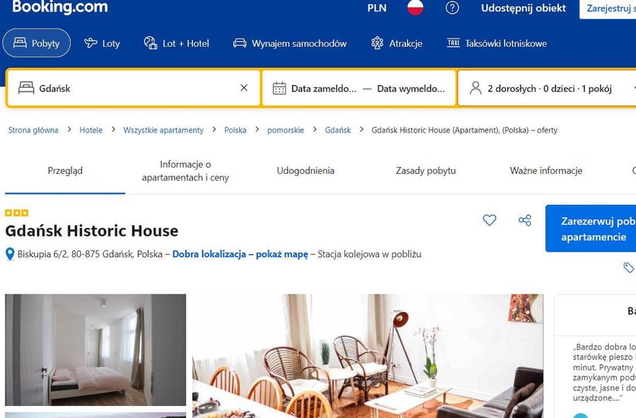 Apartament widmo w Gdańsku? Nie przyjeżdżaj tam na wakacje