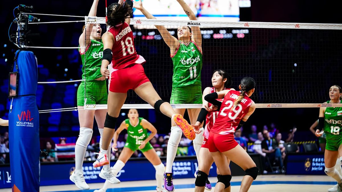 Materiały prasowe / VolleyballWorld / Mecz Bułgaria - Tajlandia w LN 2025