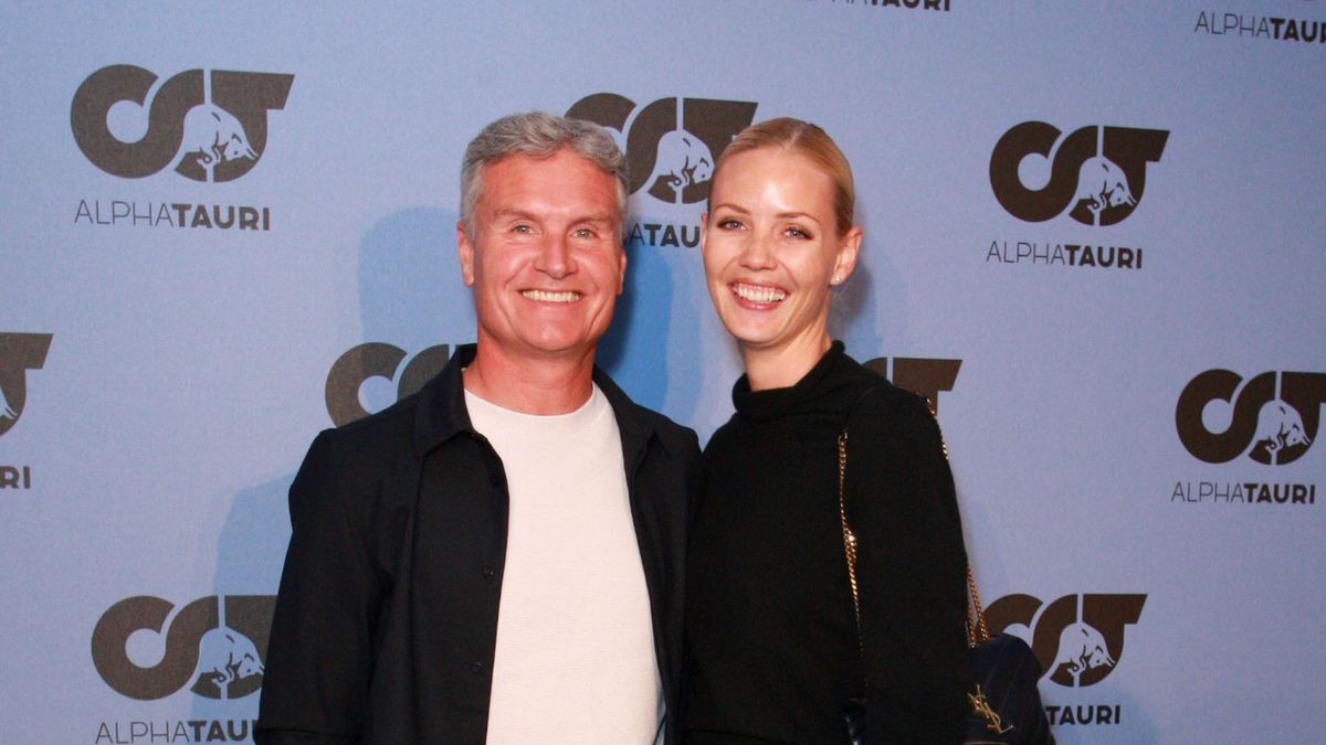 Getty Images /  David M. Benett/Dave Benett/Getty Images for AlphaTauri / David Coulthard i Sigrid Silversand