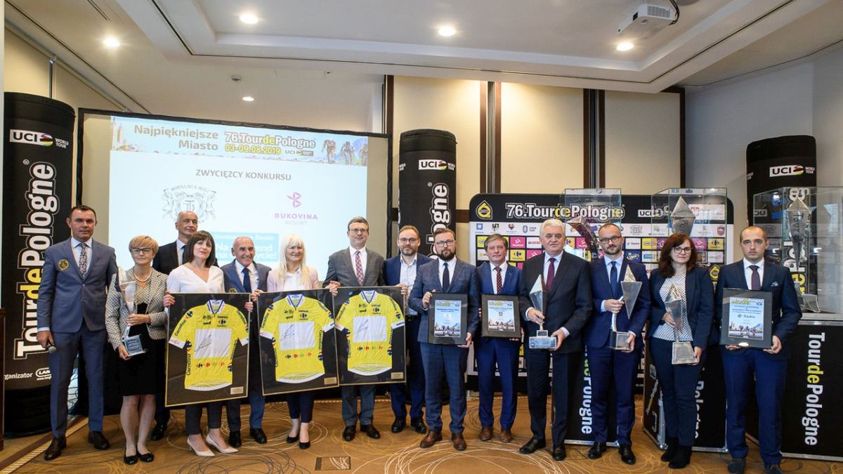 Zdjęcie okładkowe artykułu: Materiały prasowe / Rafał Oleksiewicz / Konferencja prasowa Najpiękniejsze Miasto 76. Tour de Pologne