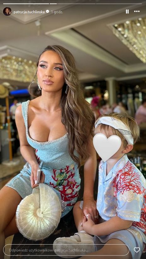Patrycja Tuchlińska "celebruje" z synem