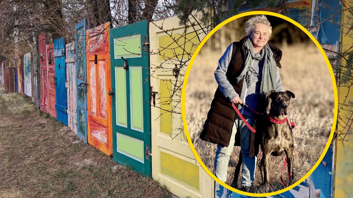 Olga Dyżakowska jest właścicielką najbardziej kolorowego płotu