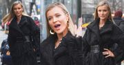 Zjawiskowa Joanna Krupa promuje finał "Top Model" w wełnianym płaszczu