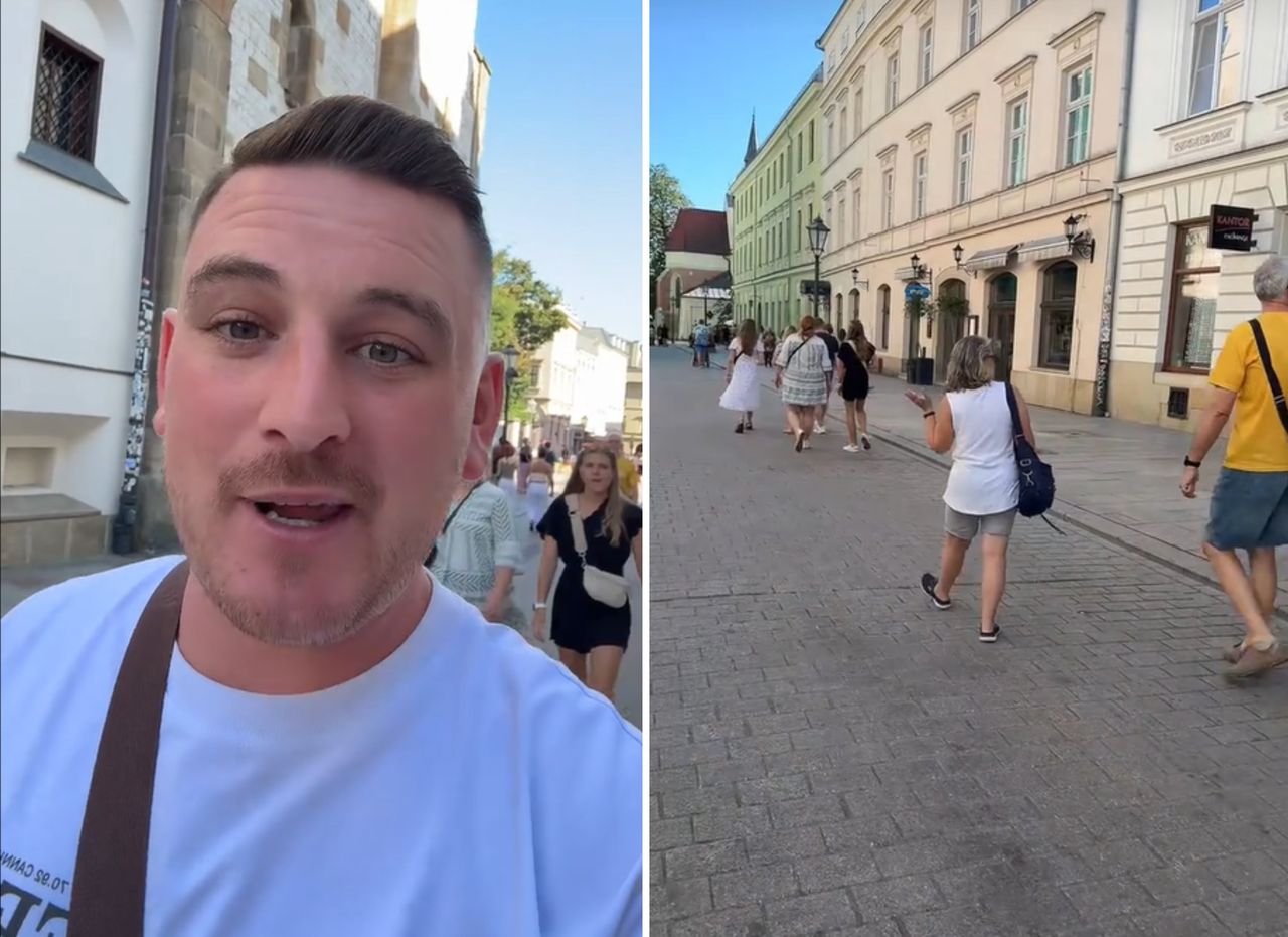 Irlandczyk przyleciał do Krakowa. Nagrał, jak wyglądają ulice. "Czy widzieliście?"