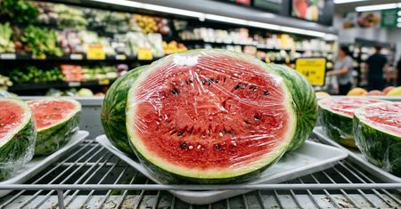 Arbuz pokrojony w folii z marketu - czy jest bezpieczny? Naukowcy i inspekcje sanitarne ostrzegają