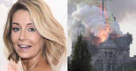 Rozenek opłakuje płonącą katedrę zdjęciem w sponsorowanej stylizacji. Fani: "Najważniejsze to nowe portki pokazać"