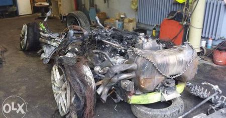 Lamborghini rozbite przy 300 km/h jest na sprzedaż