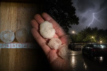 Nocne nawałnice. Z nieba poleciały wielkie lodowe kule